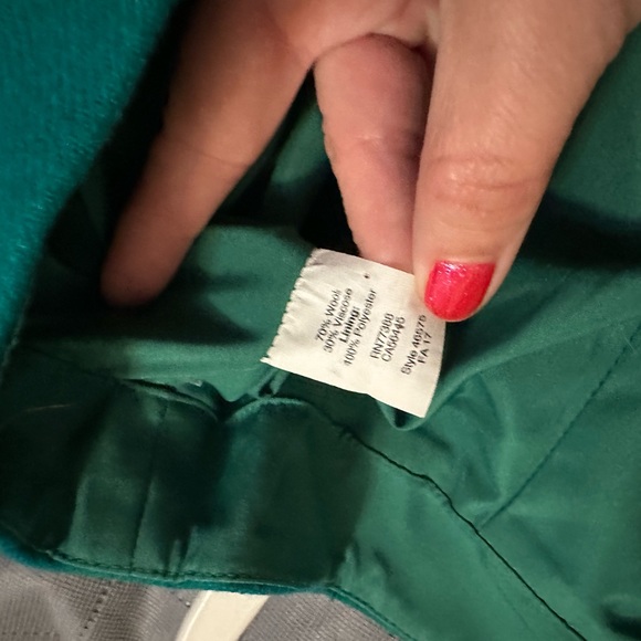 J. Crew Pencil Skirt Wool Blend Green Size 10 - Picture 3 of 5
